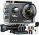 LeadEdge A20 AC-A20 Action Kamera 4K Ultra HD mit WiFi Schwarz mit Bildschirm 2"