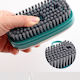 Hydraulic Cleaning Brush Plastic Cleaning Brush with Handle Green