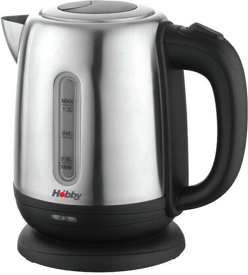 Hobby HCK-40351 Βραστήρας 1.2lt 1630W Ασημί