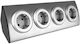 Orno Power Strip 4 Positions without Cable Silver
