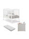 Pali Ciak & Eco Plus Σετ Βρεφικού Δωματίου με Κρεβάτι, Συρταριέρα & Στρώμα Λευκό