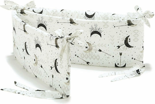 La Millou Bright Luna Crib Bumpers Classic Inside White/Black 25x210cm
