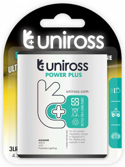 Uniross Power Plus Alkaline Batterie 3LR12 4.5V 1Stück UNALR312-B1