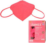 Famex Μάσκα Προστασίας FFP2 NR XXS για Παιδιά Strawberry Red 10τμχ