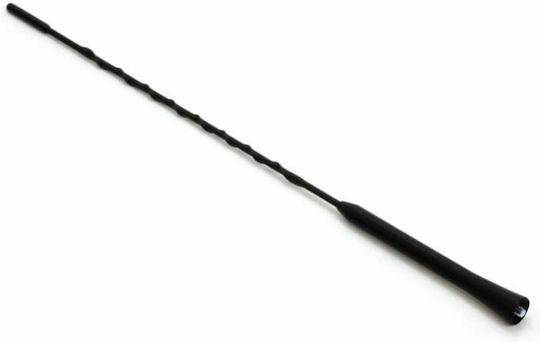 AMiO Car Antenna Roof ΑΝΤΜ07 Threaded 40cm for Radio in Black Color