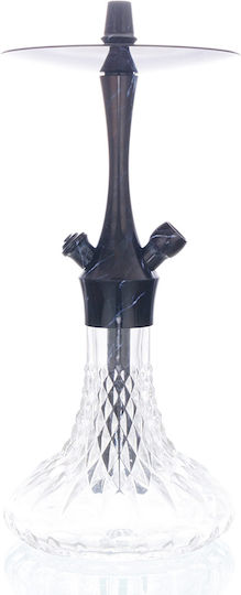 Aladin Single Hookah Alux 380 Marmor Black 38cm