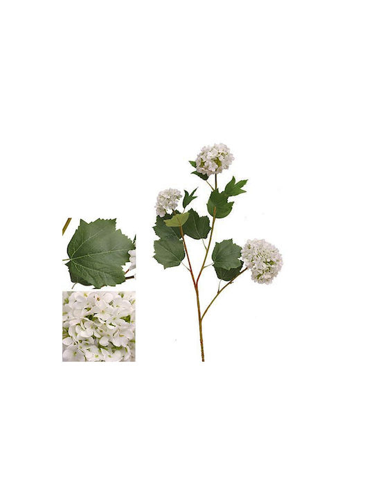 Zaros Artificial Decorative Branch Hydrangea White 81cm 1pcs