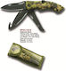 Alpin Survival Pocket Knife Survival Khaki in Sheath