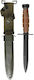 Mil-Tec Retro US M4 Bayonet Knife Black
