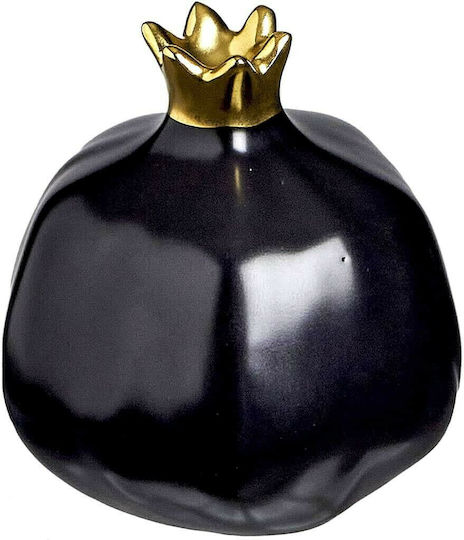 JK Home Decoration Настолници Гоури Нар Black Checkmate Керамичен 19x20см 1бр