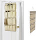 Fabric Hanging Storage Case for Ties / Underwear / Belts / Socks in Ecru Color 45x88cm 1pcs