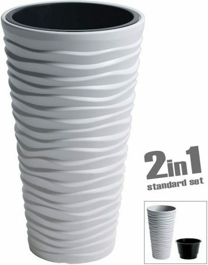 Marhome Sand Slim Pot Plastic 38.7x38.7x75cm.