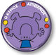 CHartini Poli Little Gentlemen Little Ladies Mr Incredible Round Decorative Magnet 4.5x4.5cm