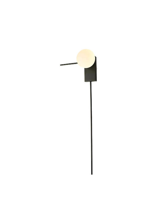 Aca Modern Wall Lamp with Socket G9 Black Width 85cm