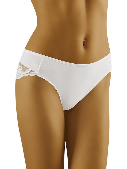 Wolbar Aria Damen Slip mit Spitze Weiß 123516