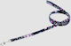 Petler Dog Leash/Lead Strap Flowery Black D Small in Black color