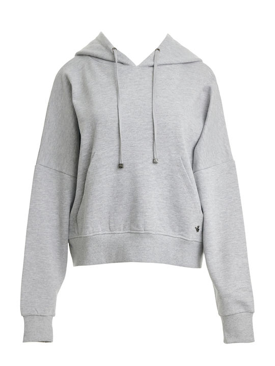 SugarFree Women's Hooded Sweatshirt Light Grey Melange