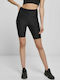Frauen Fahrrad Leggings Hochgeschnitten Schwarz
