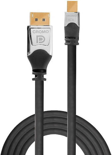 Lindy Cable DisplayPort male - mini DisplayPort male 3m Μαύρο (36313)
