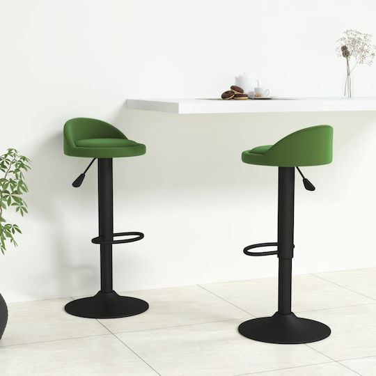 Scaune Bar cu Înălțime Reglabilă Verde închis 2buc 36x38x72-94buc