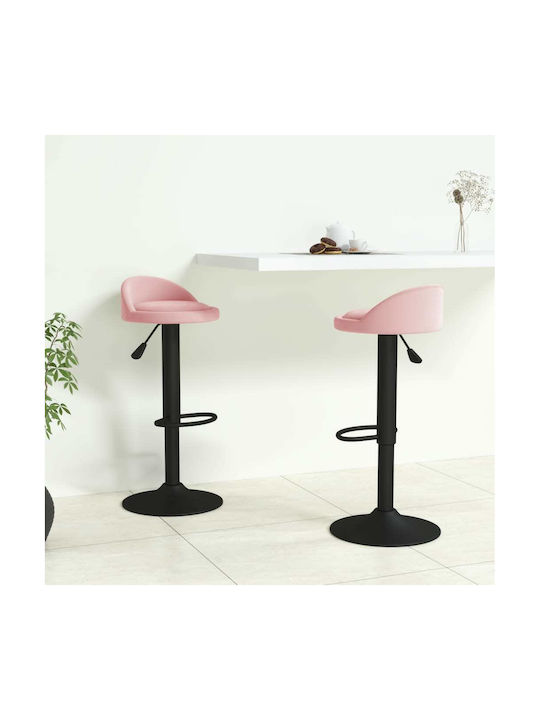 Hocker Bar mit Höhenverstellbar Pink 2Stück 36x...