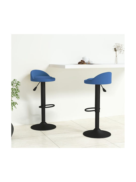 Hocker Bar mit Höhenverstellbar Blue 2Stück 36x...
