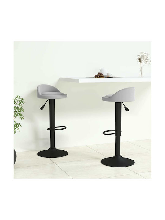 Hocker Bar mit Höhenverstellbar Light Gray 2Stü...