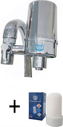 Aqua Pure AP 2000 Φίλτρο Νερού Βρύσης Inox Ενεργός Άνθρακας με Έξτρα Ανταλλακτικό Φίλτρο AP 3000