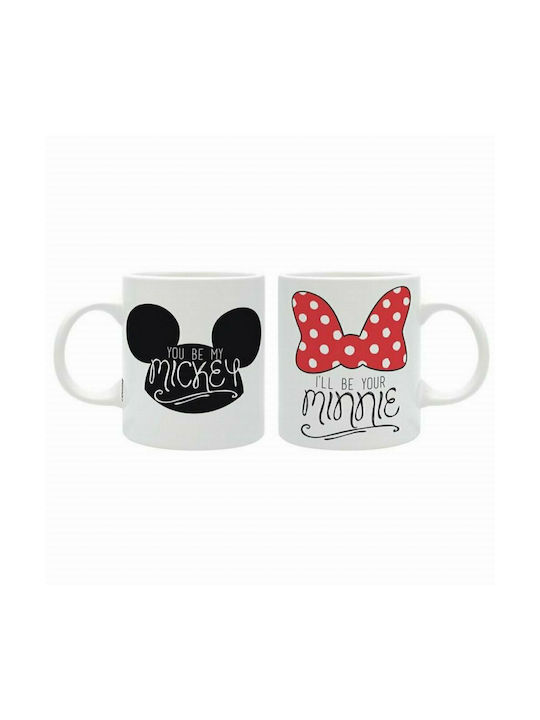 Disney Love - Mickey and Minnie Κούπα Κεραμική Λευκή 320ml