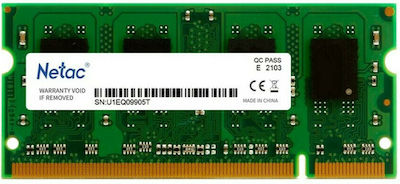 Netac Sodimm Ntbsd3n16sp 04 4GB DDR3 RAM με Ταχύτητα 1600 για Laptop