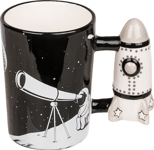 Spaceman Κούπα Κεραμική Μαύρη