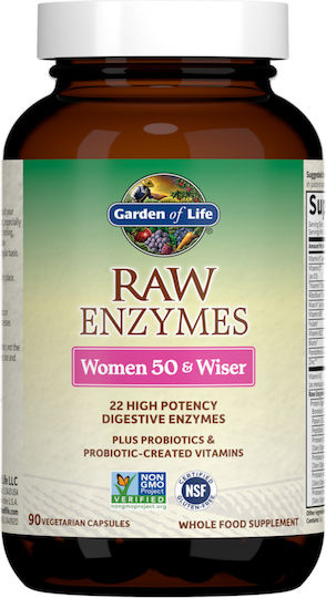 Garden Of Life Raw Enzymes Women 50 & Wiser 90 вегетариански капсули