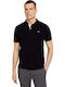 Basic Polo Μπλούζα Κοντομάνικη Μαύρη