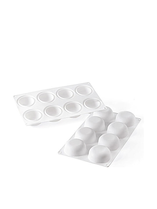 Silikomart No Coating Silicone Chocolates 8 Cups Baking Pan