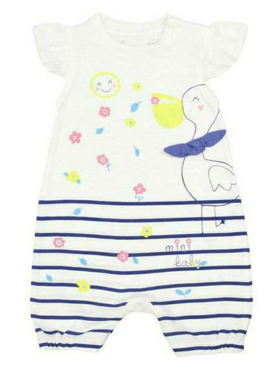 Evita Baby Bodysuit Set Short-Sleeved White