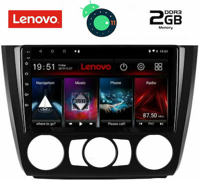 Lenovo Car-Audiosystem für BMW Serie 1,S.1 / E81 Audi A7 2004-2013 mit A/C (Bluetooth/USB/AUX/WiFi/GPS/Apple-Carplay) mit Touchscreen 9" DIQ_LVB_4040_AC