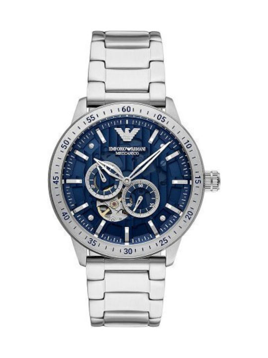 Emporio Armani Mario Watch Chronograph Battery with Silver Metal Bracelet AR60052