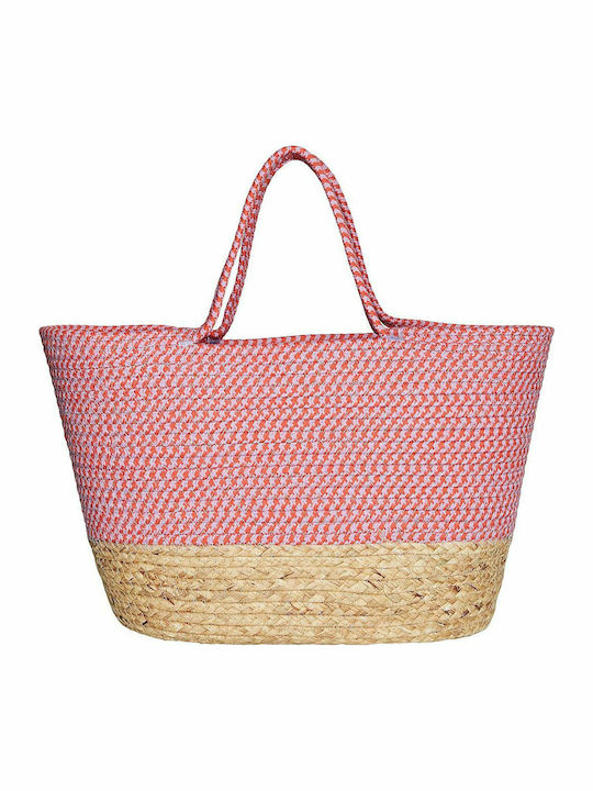 Vero Moda Straw Beach Bag with Wallet Pink 10263020