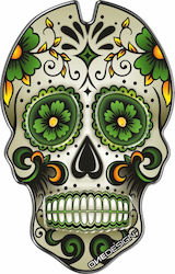 One Design Adhesive Tank Protection Green Skull Green