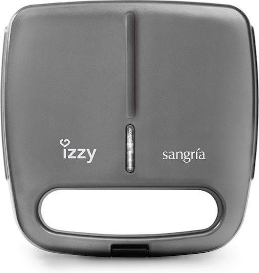 Izzy Sangria Grey IZ-2011 Τοστιέρα για 2 Τοστ 800W Γκρι