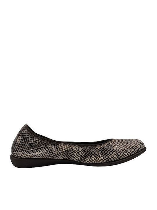 The Flexx Anatomic Leather Ballerinas Black