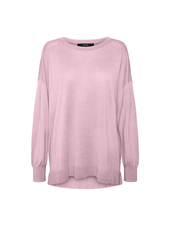 Vero Moda Women's Long Sleeve Pullover Cotton Pink