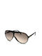 Guy Laroche 5116 Men's Sunglasses with Black Plastic Frame and Brown Gradient Lens