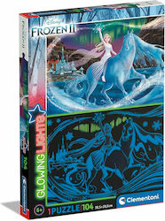 Παιδικό Puzzle Frozen 2 Glowing 104pcs για 6+ Ετών Clementoni