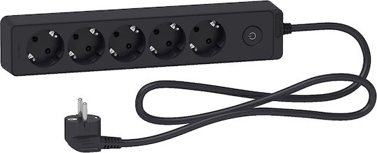 Schneider Electric Steckdosenleiste 5 Positionen mit Schalter und Kabel 1.5m