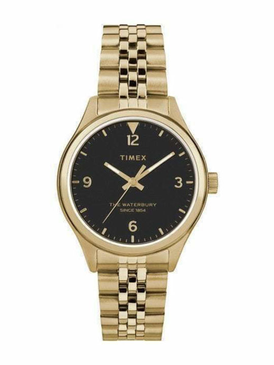 Timex Waterbury Womens Watch 34mm Battery Gold