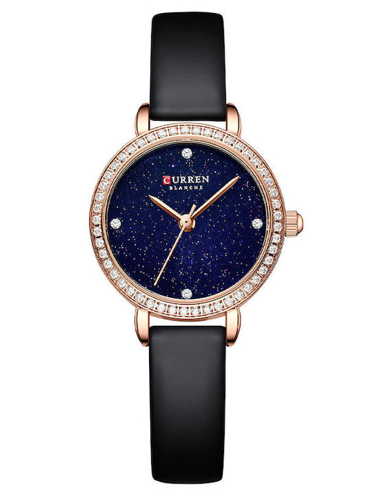 Curren Women's Watch with Leather Strap Black / Blue