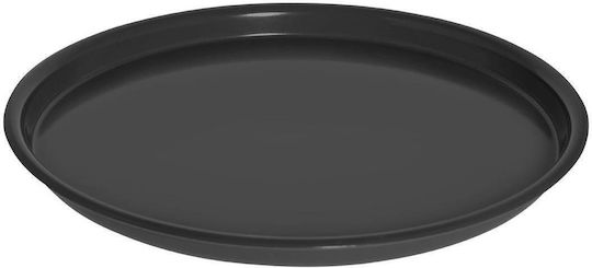 Evivak Plastic Round Serving Tray in Black Color 35x35cm 407404 1pcs