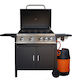 Berkman Gas Grill with 4 pcs 12kW and Side Burner