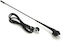 AMiO Car Antenna Roof Threaded 40cm with 5mm diameter with Cable 2.3m in Black Color